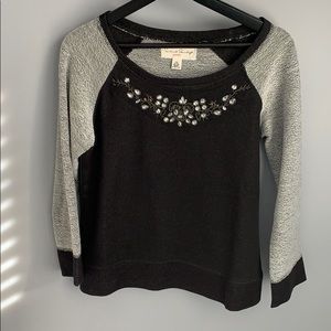 French Laundry Embellished Neck Top